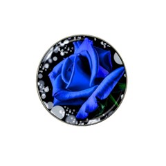 Blue-rose-rose-rose-bloom-blossom Hat Clip Ball Marker by Sapixe