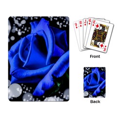 Blue-rose-rose-rose-bloom-blossom Playing Cards Single Design (rectangle) by Sapixe