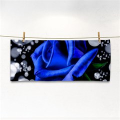 Blue-rose-rose-rose-bloom-blossom Hand Towel by Sapixe