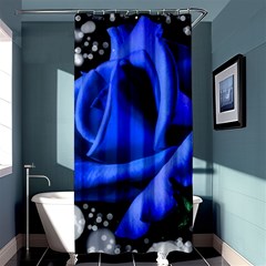 Blue-rose-rose-rose-bloom-blossom Shower Curtain 36  X 72  (stall)  by Sapixe