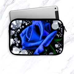 Blue-rose-rose-rose-bloom-blossom Apple Ipad Mini Zipper Cases by Sapixe