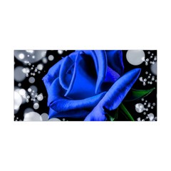 Blue-rose-rose-rose-bloom-blossom Yoga Headband by Sapixe