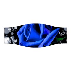 Blue-rose-rose-rose-bloom-blossom Stretchable Headband by Sapixe