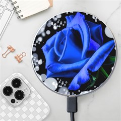 Blue-rose-rose-rose-bloom-blossom Wireless Charger