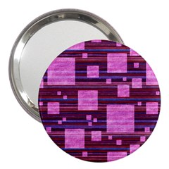 Squares-purple-stripes-texture 3  Handbag Mirrors