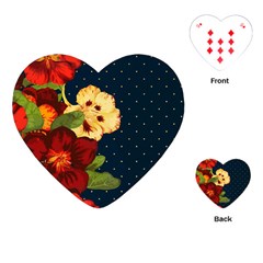 Flowers-vintage-floral Playing Cards Single Design (heart)