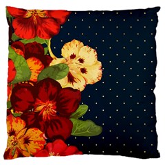 Flowers-vintage-floral Large Cushion Case (two Sides) by Sapixe