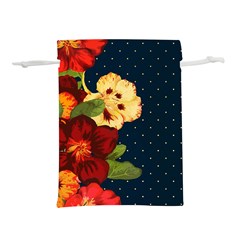 Flowers-vintage-floral Lightweight Drawstring Pouch (l) by Sapixe