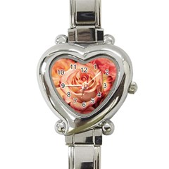 Roses-flowers-rose-bloom-petals Heart Italian Charm Watch