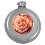 Roses-flowers-rose-bloom-petals Round Hip Flask (5 oz) Front