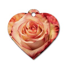 Roses-flowers-rose-bloom-petals Dog Tag Heart (One Side)