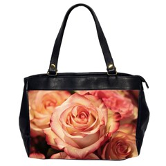 Roses-flowers-rose-bloom-petals Oversize Office Handbag (2 Sides)