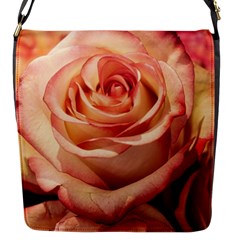 Roses-flowers-rose-bloom-petals Flap Closure Messenger Bag (S)