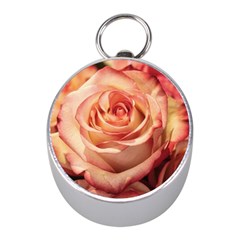 Roses-flowers-rose-bloom-petals Mini Silver Compasses by Sapixe