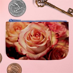 Roses-flowers-rose-bloom-petals Large Coin Purse