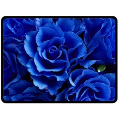 Roses-flowers-plant-romance Double Sided Fleece Blanket (large) 