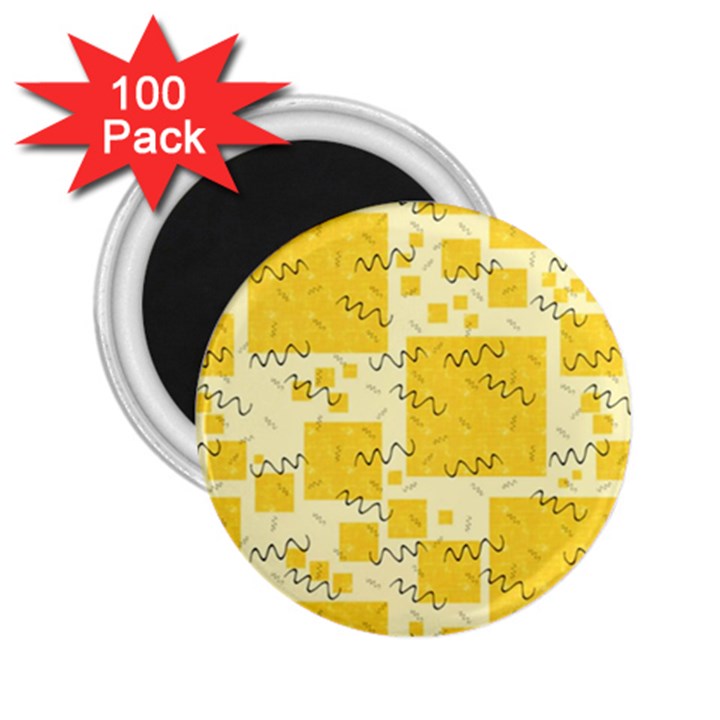 Party-confetti-yellow-squares 2.25  Magnets (100 pack) 