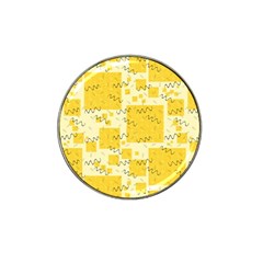 Party-confetti-yellow-squares Hat Clip Ball Marker (4 Pack) by Sapixe