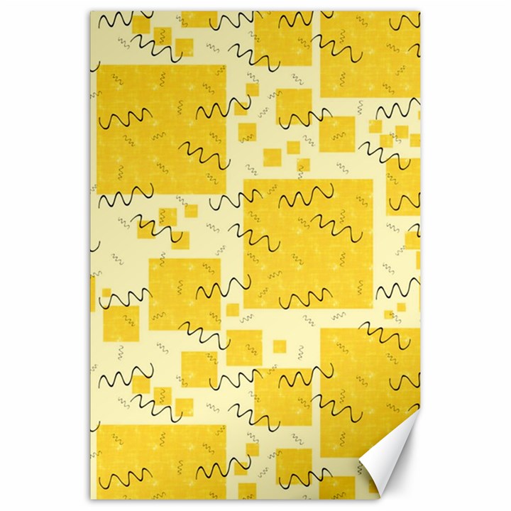 Party-confetti-yellow-squares Canvas 20  x 30 