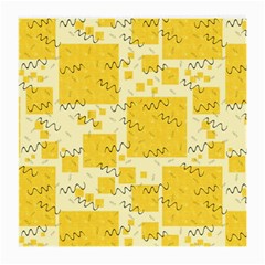 Party-confetti-yellow-squares Medium Glasses Cloth (2 Sides)