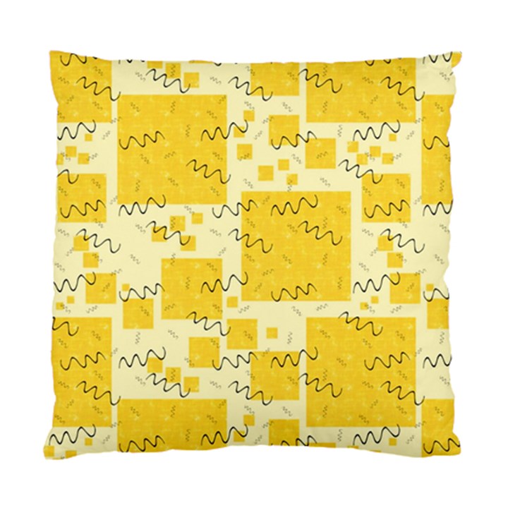 Party-confetti-yellow-squares Standard Cushion Case (Two Sides)