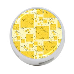 Party-confetti-yellow-squares 4-port Usb Hub (one Side) by Sapixe