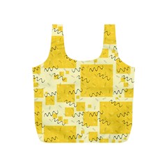 Party-confetti-yellow-squares Full Print Recycle Bag (s) by Sapixe