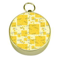 Party-confetti-yellow-squares Gold Compasses by Sapixe