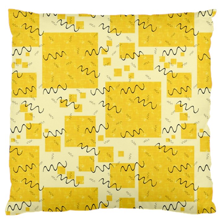 Party-confetti-yellow-squares Standard Flano Cushion Case (One Side)