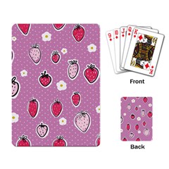 Juicy Strawberries Playing Cards Single Design (rectangle) by SychEva