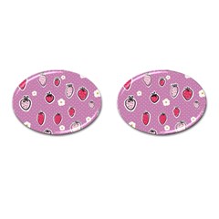 Juicy Strawberries Cufflinks (oval) by SychEva