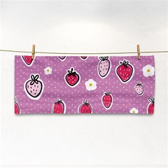 Juicy Strawberries Hand Towel by SychEva