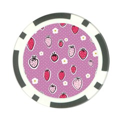 Juicy Strawberries Poker Chip Card Guard (10 Pack) by SychEva