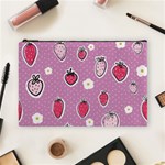 Juicy Strawberries Cosmetic Bag (Large) Front