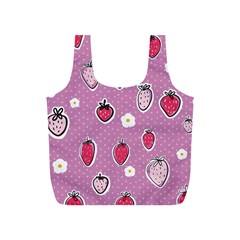 Juicy Strawberries Full Print Recycle Bag (s) by SychEva