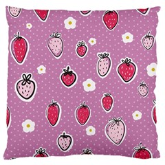 Juicy Strawberries Standard Flano Cushion Case (two Sides) by SychEva