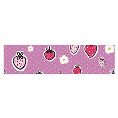 Juicy Strawberries Satin Scarf (oblong) by SychEva