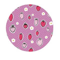 Juicy Strawberries Mini Round Pill Box (pack Of 3) by SychEva