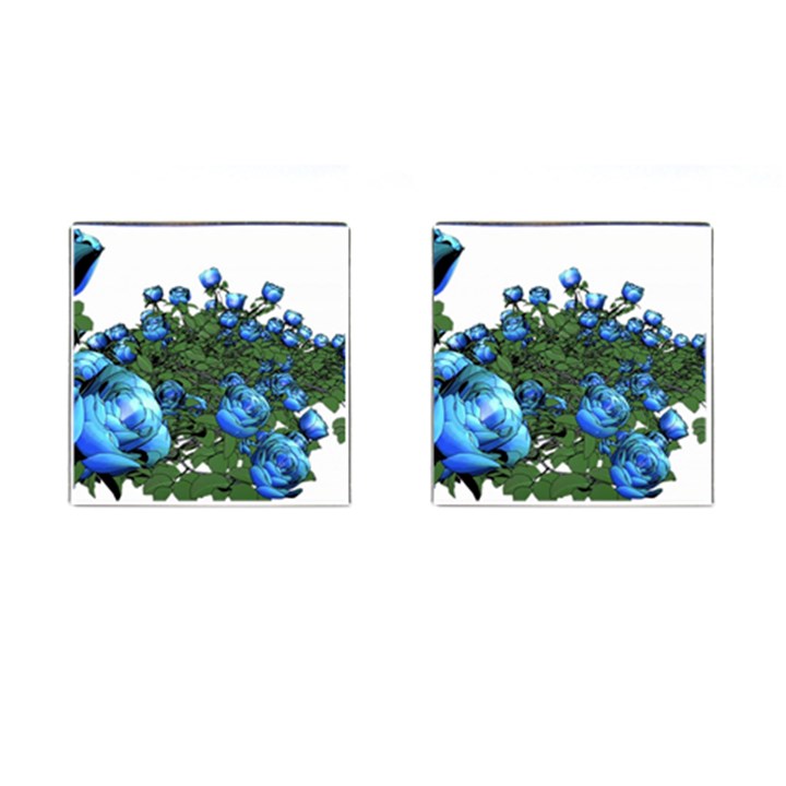 Flowers-roses-rose-nature-bouquet Cufflinks (Square)