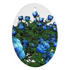 Flowers-roses-rose-nature-bouquet Oval Ornament (two Sides) by Sapixe