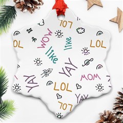 Doodle Pattern Ornament (snowflake) by Sapixe