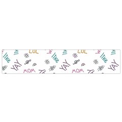 Doodle Pattern Small Flano Scarf by Sapixe