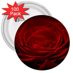 Rose-red-rose-red-flower-petals-waves-glow 3  Buttons (100 Pack)  by Sapixe