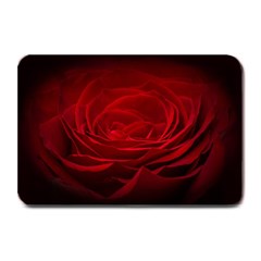 Rose-red-rose-red-flower-petals-waves-glow Plate Mats by Sapixe