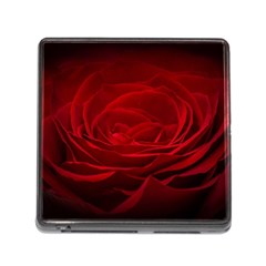 Rose-red-rose-red-flower-petals-waves-glow Memory Card Reader (square 5 Slot) by Sapixe