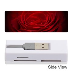 Rose-red-rose-red-flower-petals-waves-glow Memory Card Reader (stick) by Sapixe