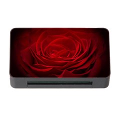 Rose-red-rose-red-flower-petals-waves-glow Memory Card Reader With Cf by Sapixe