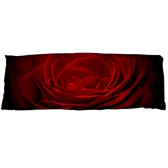 Rose-red-rose-red-flower-petals-waves-glow Body Pillow Case (dakimakura) by Sapixe