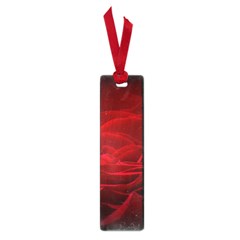 Rose-red-rose-red-flower-petals-waves-glow Small Book Marks by Sapixe