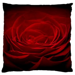 Rose-red-rose-red-flower-petals-waves-glow Standard Flano Cushion Case (one Side) by Sapixe